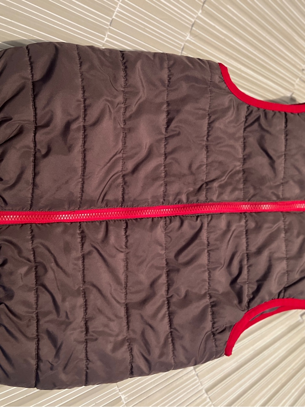 Gymboree Gray Vest with Orange Logo Detail
